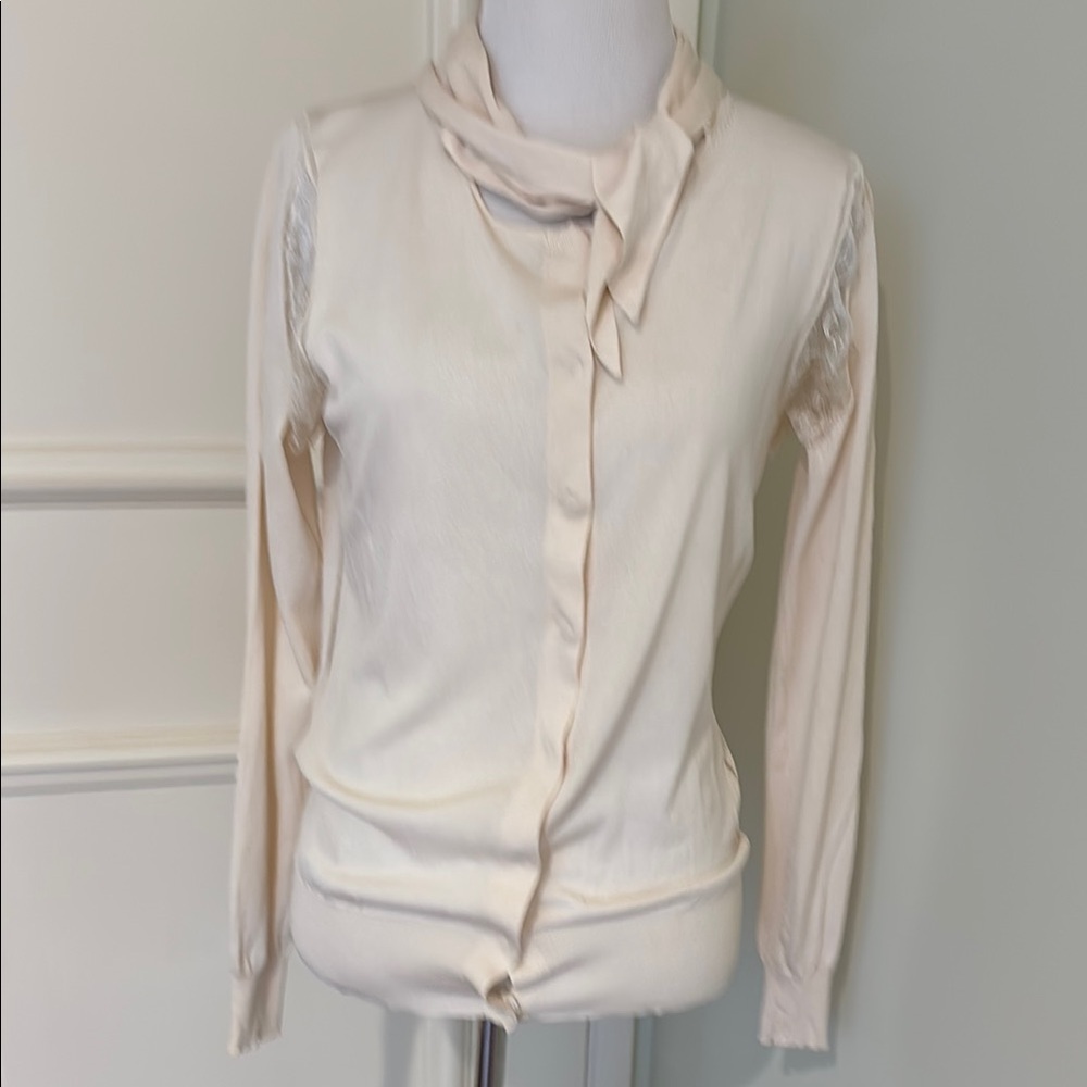 Nina Ricci Cream Button Down Shirt